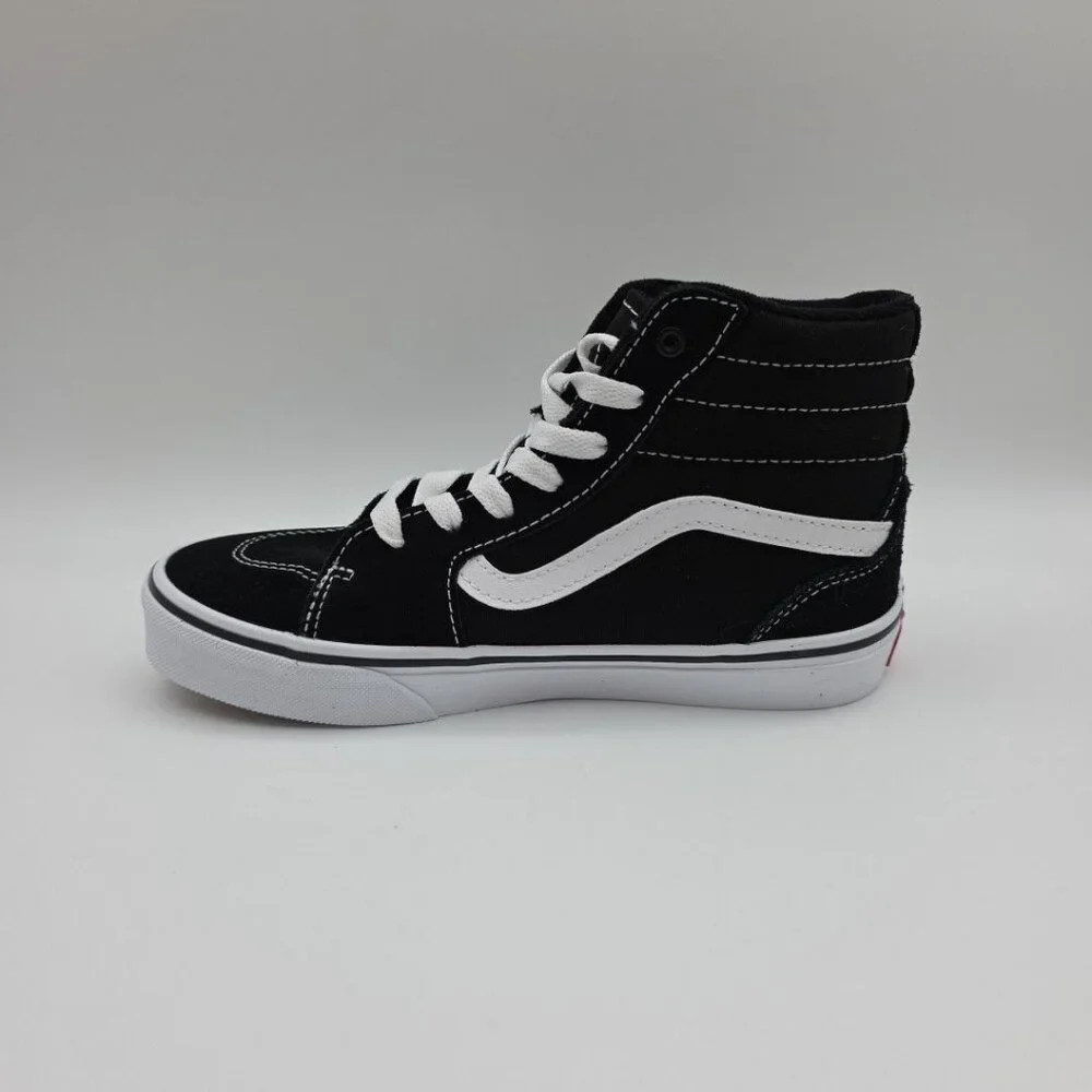 Vans Filmore Hi Youth Size 2Y Black White Skateboarding Shoes VN0A5HZDIJU1 New